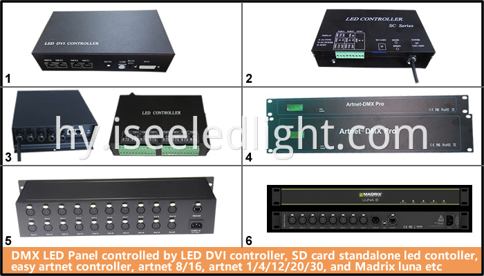 DMX 512controller for the DMX LED Panel Light